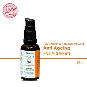 Revetime | Anti-aging Face Serum | Prevents Dark Spots | 15% Vitamin C | 1% Hyaluronic Acid | 30ml