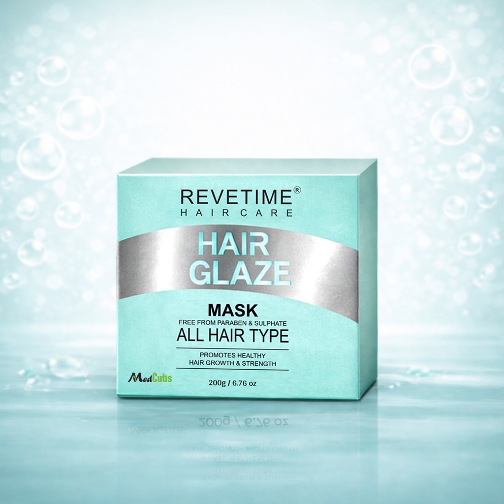 Revetime Hairglaze | Keratin Mask | Nourishes Hair | Looks Shiny | Caffeine | Biotin | Sulfate free | 200ml