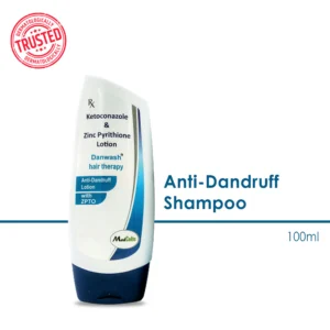 Danwash | 2% Ketoconazole & ZPTO Anti-Dandruff Shampoo | Prevent Dryness | 100ml