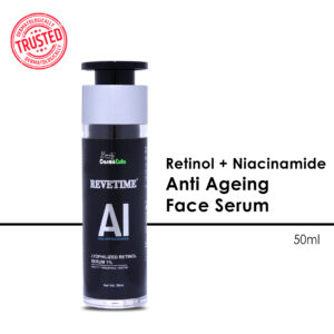 Revetime AI | Anti Aging Face Serum | Refines Skin Texture | Enhances Skin Radiance | Retinol | Niacinamide | 50ml