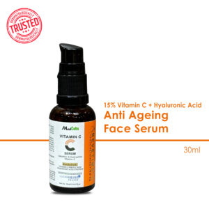 Revetime | Vitamin C Face Serum | Anti-aging | Prevents Dark Spots | 15% Vitamin C | 1% Hyaluronic Acid | 30ml