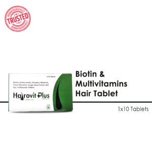 Hairovit | Multivitamins & Multi-Minerals Tablet | Strengthens Hair | Biotin | Amino Acids | 10 Tablet