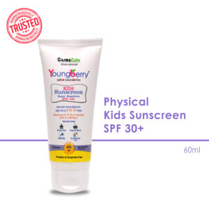 Youngberry | Kids Sunscreen Lotion | SPF 30+ | Broad Spectrum | Zinc oxide | Titanium Dioxide | 60ml